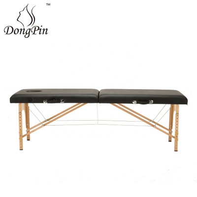 Wooden Body Massage Spa Bed , Foldable Portable Tattoo table